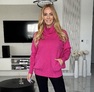 Emma pulóver pink – Kötött női pulóver – Innova Fashion